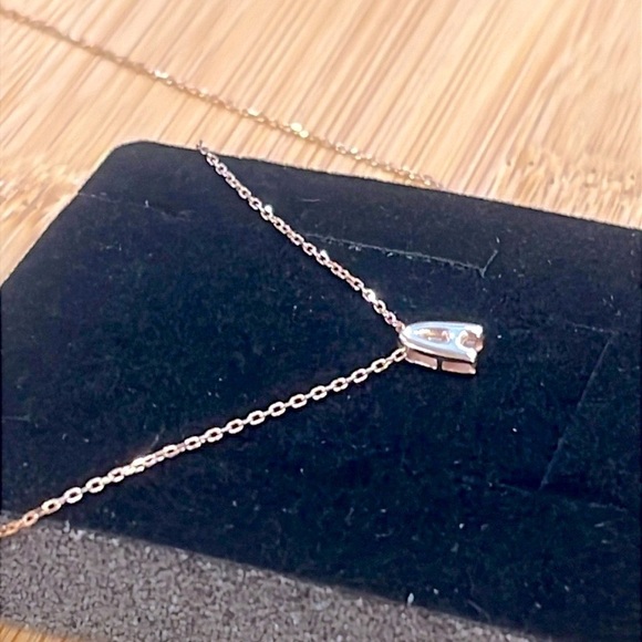 Brand New 14K Gold Plated Sterling Silver Bubble Letter Balloon “A” Necklace - Picture 8 of 15